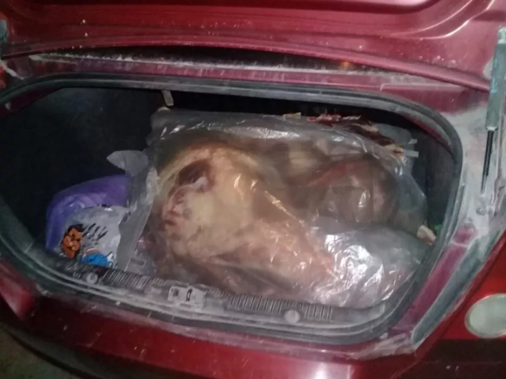 El hombre de 41 años trasladaba la carne de manera ilegal.