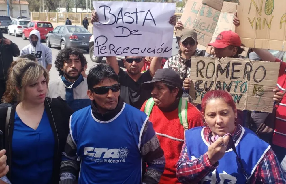 Báez detenido:  la CTA acampará hasta su liberación