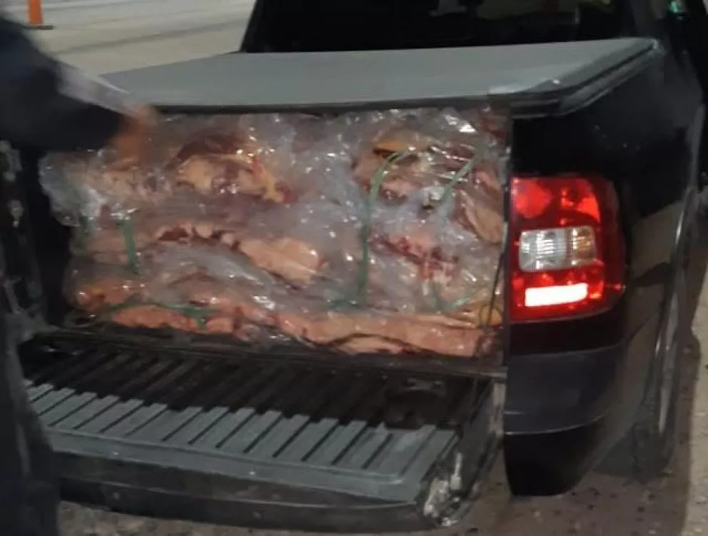 Evitan la venta de 700 kilos de carne transportada sin refrigeración