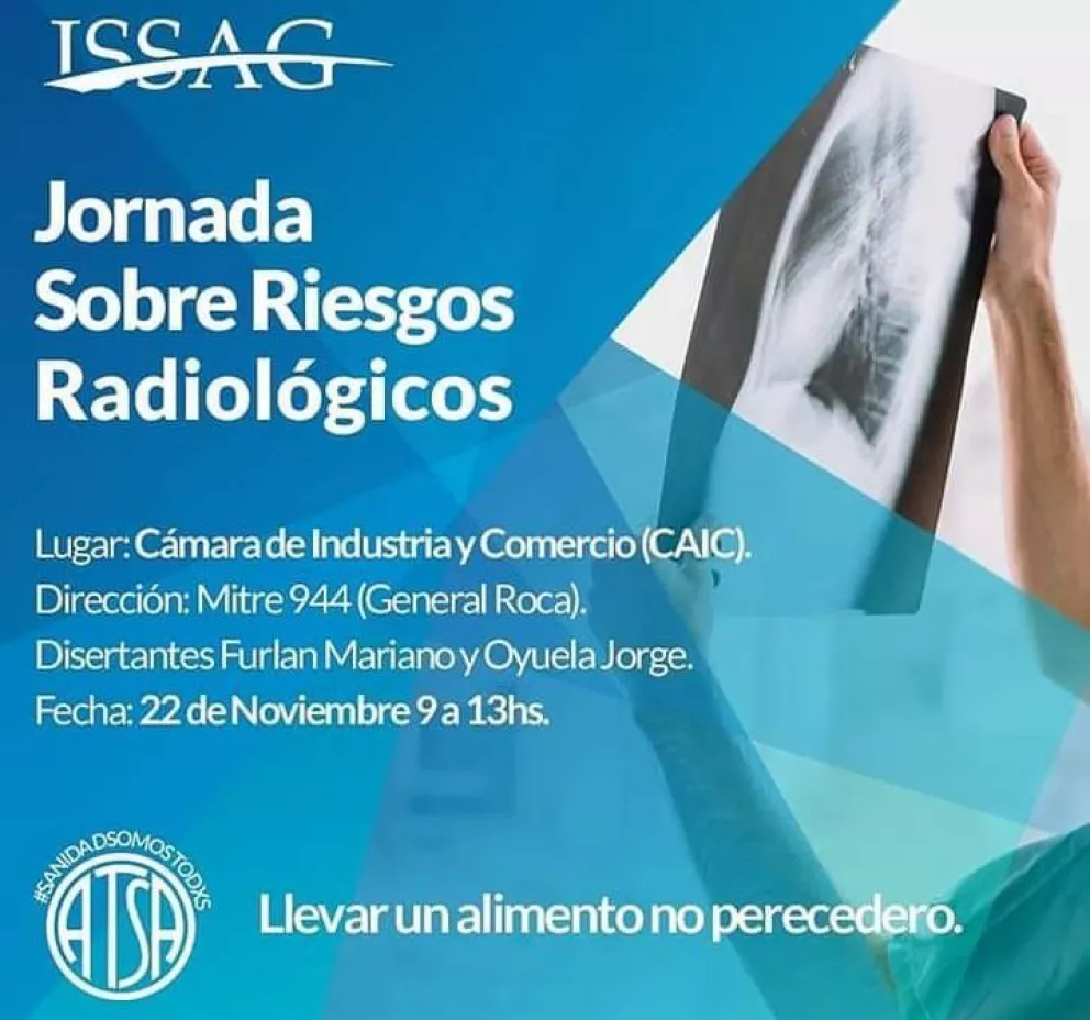Jornada sobre Riesgos Radiológicos, organizada por ATSA