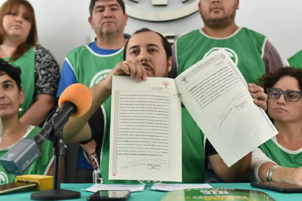 Vicente presentó su declaración jurada y criticó al sindicalismo millonario