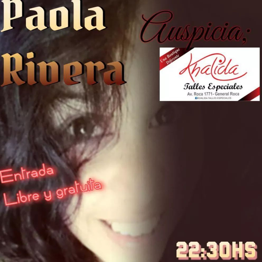 El regreso al escenario de la cantante Paola Rivera