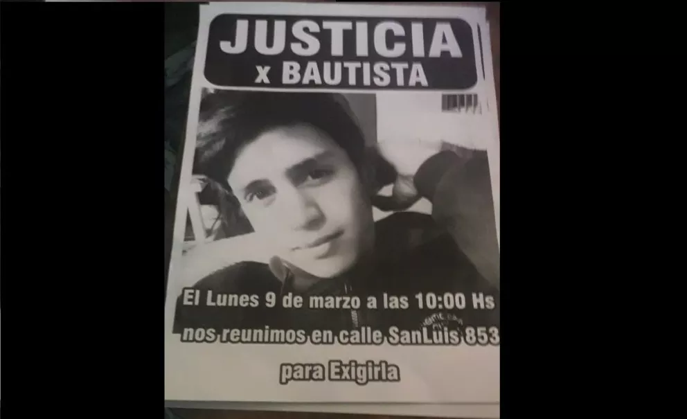 Marchan para pedir justicia por el homicidio de Bautista Bertoli