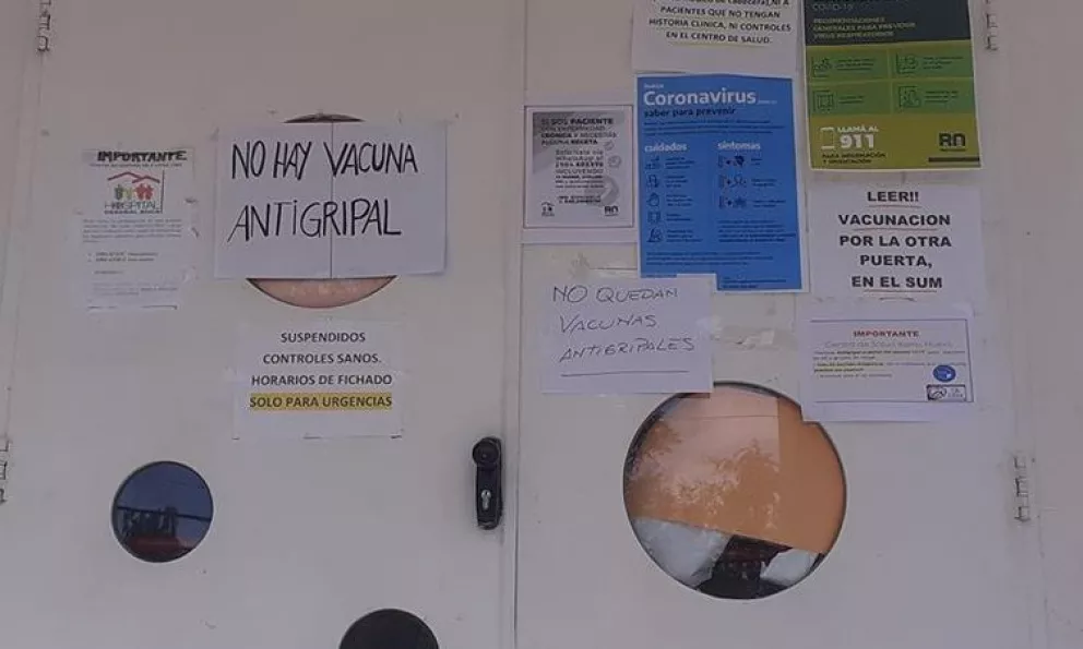 Se agotaron las vacunas antigripales en el hospital y centros de vacunación