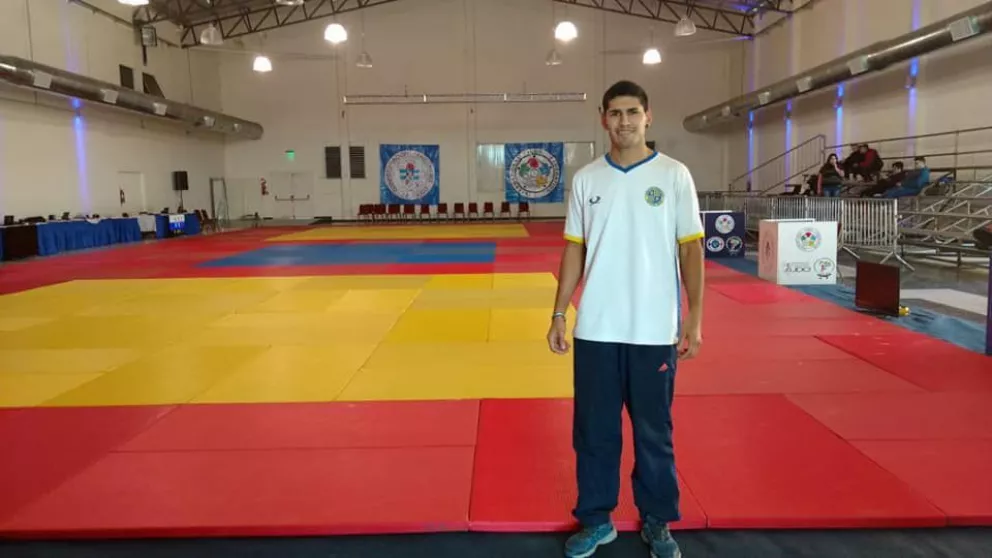 En 2019, en Córdoba, en otro Nacional. Facundo y su pasión por el judo.