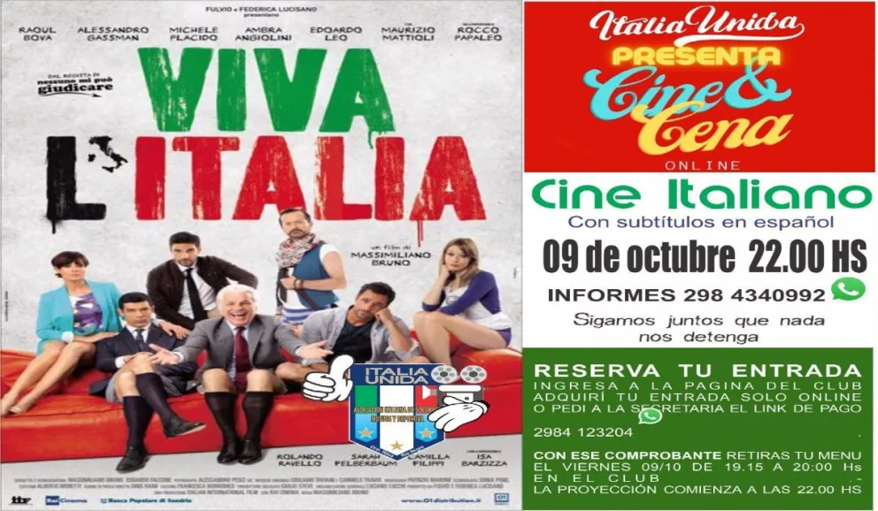Otro viernes de Cine&Cena a la italiana
