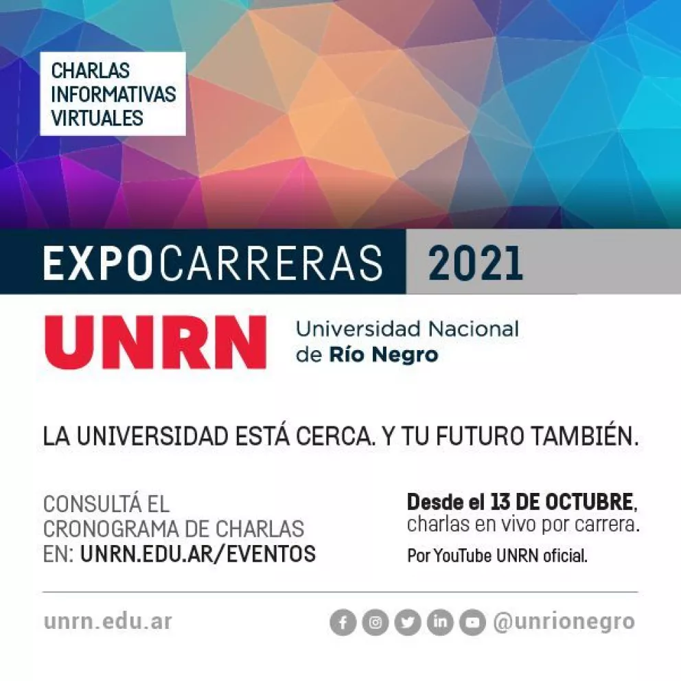 Comienza la ExpoCarreras UNRN 2021
