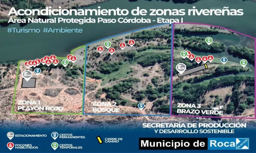 Temporada: El municipio acondicionará zonas ribereñas