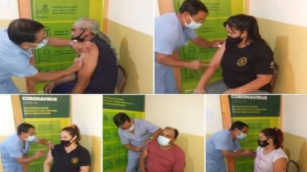 En Cervantes también vacunaron contra el coronavirus a Bomberos Voluntarios