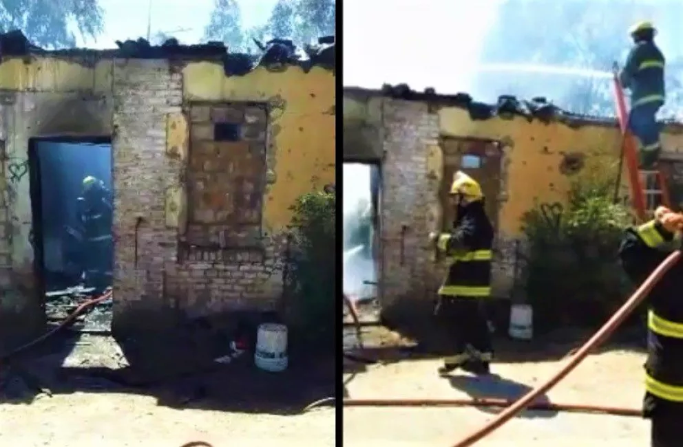 Incendio y pérdidas totales en una vivienda de J.J. Gómez