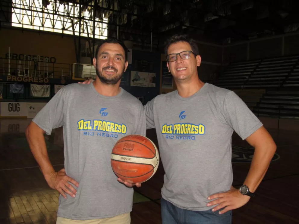 Ruiz Moreno y Fabi, juntos en el proyecto del básquet de "Progre".